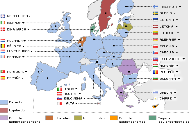 Mapa Unión Europea